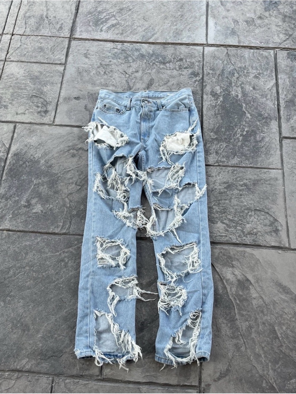 Distressed Ripped Jeans